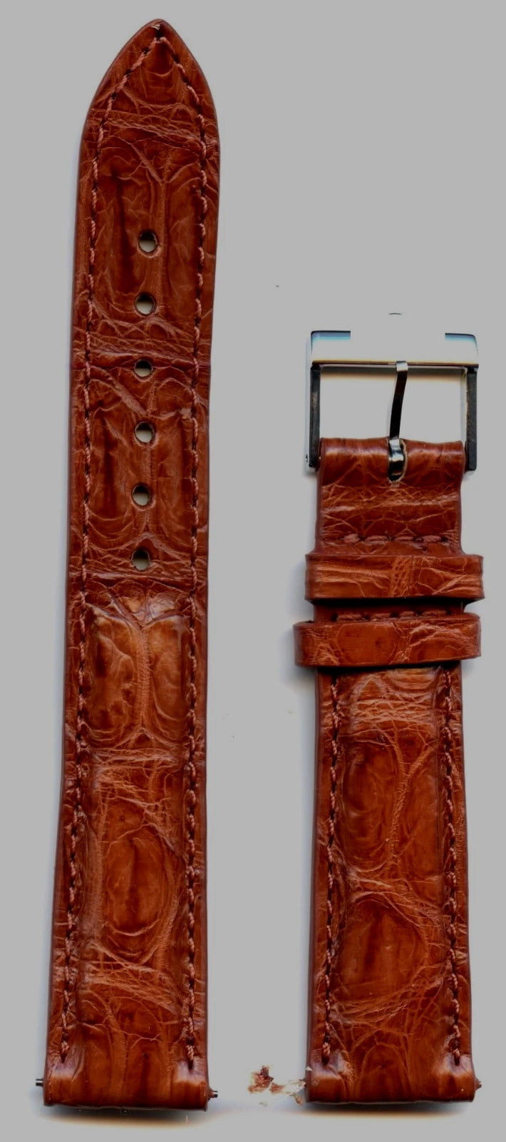 Gay Frères® Genuine Alligator Vintage Style Flexible Flat Straps 16mm-20mm